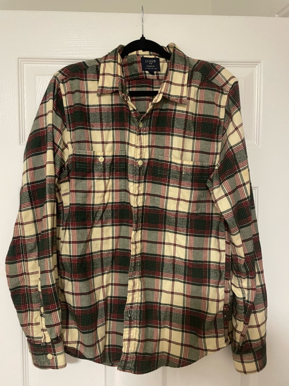 J. Crew 100% Flannel Button-Down